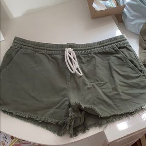 Aerie Green Shorts